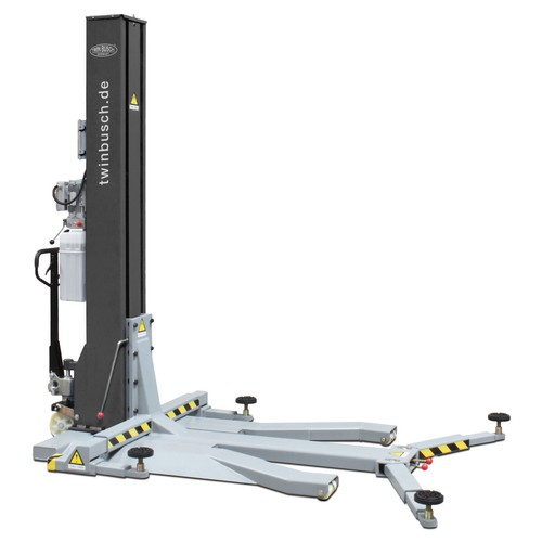 Single post car lift - car, twin